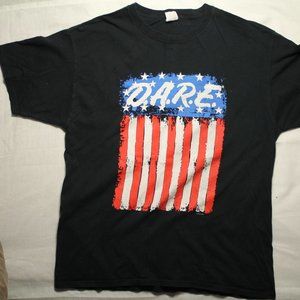 D.A.R.E. american flag graphic tee